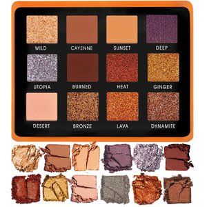 Nude Bronze Neutral Eyeshadow Palette - 12 Highly Pigmented Shimmer Matte Colors